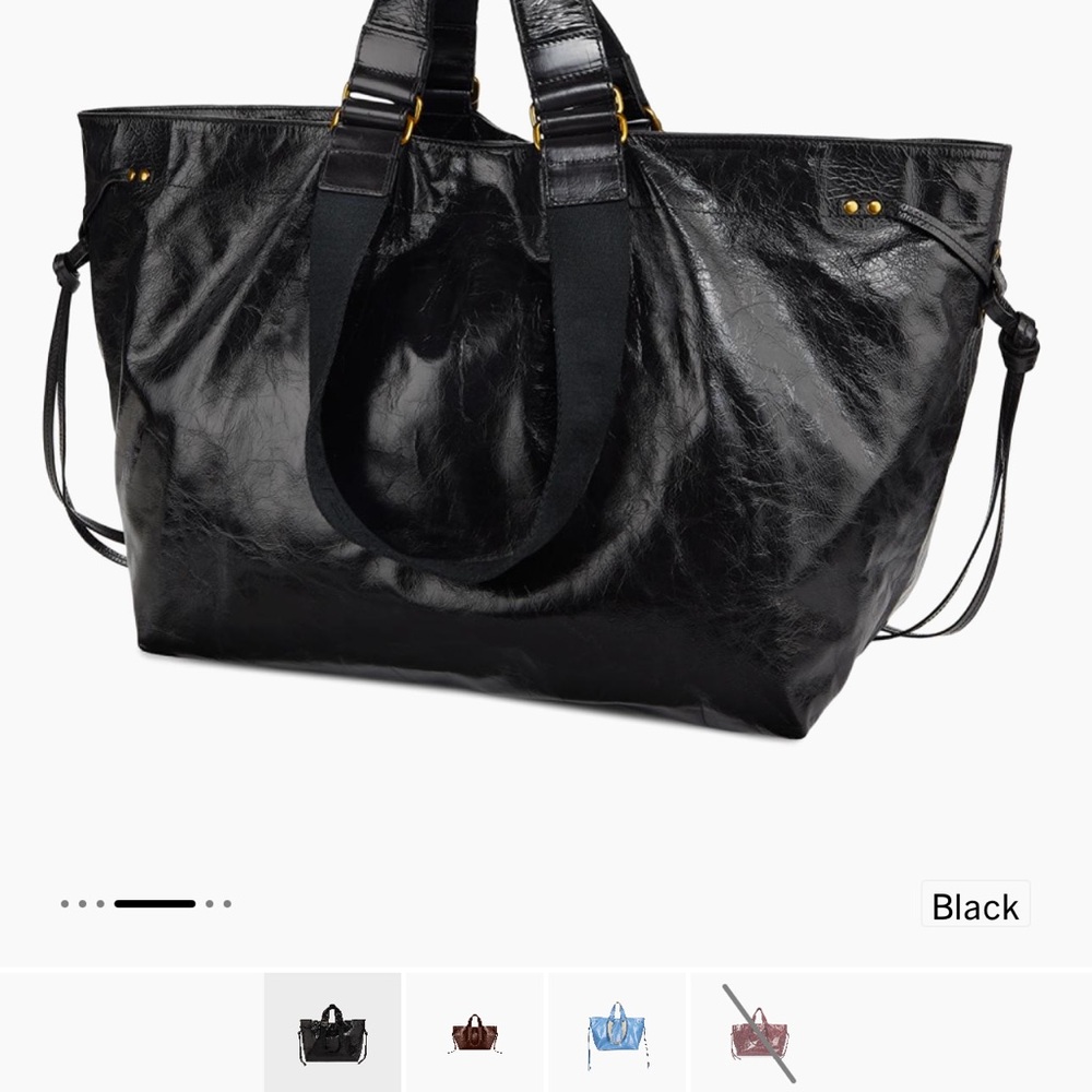 Isabel Marant Black Leather Wardy Tote - Picture 4 of 10
